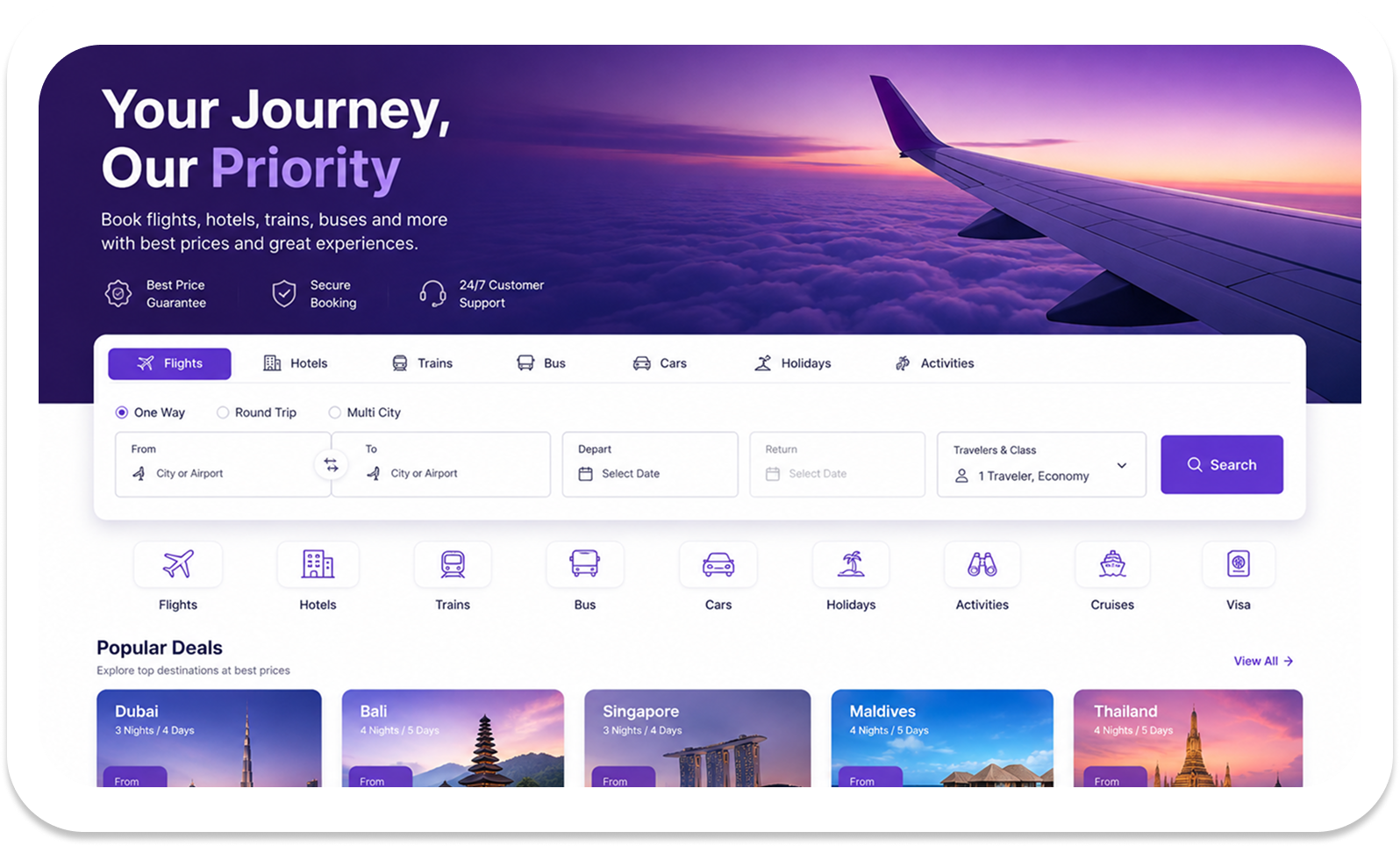 B2B travel portal development
